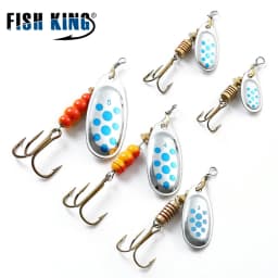 NGB 6 Color 0#-5# Spinner Bait With Treble Hooks 35647-BR Arttificial Bait Fishing Lure