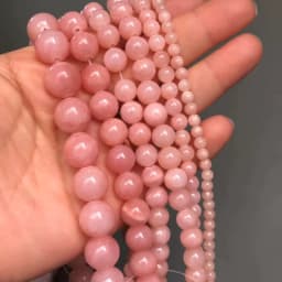 Natural Stone Light Pink Jades Beads Round High Quality Loose Spacer Beads For Jewelry Making DIY Bracelets 15Inch 4/6/8/10/12mm