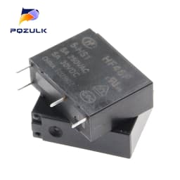 10PCS 5A 4Pin HF46F-5-HS1 HF46F-12-HS1 HF46F-24-HS1 Power Relay A Normally Open 5 12 24 VDC 5A 250VAC