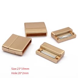 3Sets Alloy Flat Strong Magnetic Clasp Connectors Fitting 15/20/25/30mm Flat Leather Cord For DIY Bracelets Jewelry Making