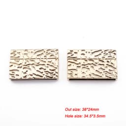 3Sets Alloy Flat Strong Magnetic Clasp Connectors Fitting 15/20/25/30mm Flat Leather Cord For DIY Bracelets Jewelry Making
