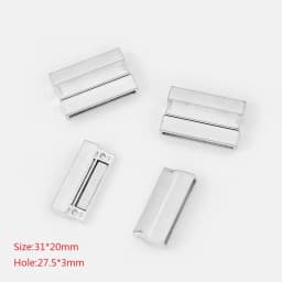 3Sets Alloy Flat Strong Magnetic Clasp Connectors Fitting 15/20/25/30mm Flat Leather Cord For DIY Bracelets Jewelry Making
