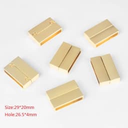 3Sets Alloy Flat Strong Magnetic Clasp Connectors Fitting 15/20/25/30mm Flat Leather Cord For DIY Bracelets Jewelry Making