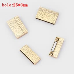 3Sets Alloy Flat Strong Magnetic Clasp Connectors Fitting 15/20/25/30mm Flat Leather Cord For DIY Bracelets Jewelry Making