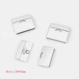 3Sets Alloy Flat Strong Magnetic Clasp Connectors Fitting 15/20/25/30mm Flat Leather Cord For DIY Bracelets Jewelry Making