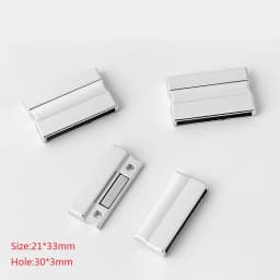 3Sets Alloy Flat Strong Magnetic Clasp Connectors Fitting 15/20/25/30mm Flat Leather Cord For DIY Bracelets Jewelry Making