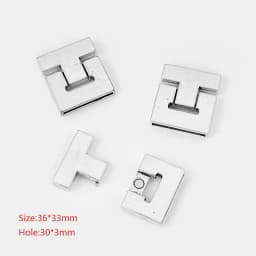 3Sets Alloy Flat Strong Magnetic Clasp Connectors Fitting 15/20/25/30mm Flat Leather Cord For DIY Bracelets Jewelry Making