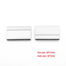 3Sets Alloy Flat Strong Magnetic Clasp Connectors Fitting 15/20/25/30mm Flat Leather Cord For DIY Bracelets Jewelry Making
