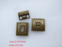 3Sets Alloy Flat Strong Magnetic Clasp Connectors Fitting 15/20/25/30mm Flat Leather Cord For DIY Bracelets Jewelry Making