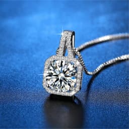 CC Necklaces Pendants For Women Cubic Zirconia Yellow Square Stone White Gold Plated Wedding Engagement Jewelry CCN501