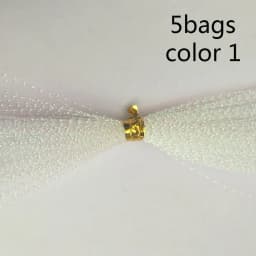5Packs/ Fishing Tying Crystal  Twisted Flashabou Holographic Tinsel Fly Flash for Jig Hook Lure Making Material