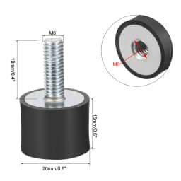4Pcs M4 M6 M8 Thread Male Female Rubber Shock Absorber Crash Pad Damper Bobbin Mount Anti Vibration Isolator Type VD for Bicycle