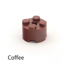 50pcs DIY Building Blocks Thick Figures Bricks Cylinder 2x2 Educational Creative Size Compatible With 6143 Toys for Children