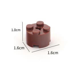 50pcs DIY Building Blocks Thick Figures Bricks Cylinder 2x2 Educational Creative Size Compatible With 6143 Toys for Children