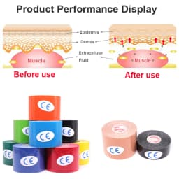5m Kinesiology Wrap Tape Muscle Pain Relief Waterproof Sports Recovery Athletic Tape Strapping For Tennis Knee Finger Wrist