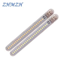 DC5V Mini USB LED Night Light 3LEDs 8LEDs 10LEDs 24LEDs Book Lamp Extension Pole US Plug Adapter For Reading Notebook Power Bank