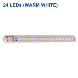 DC5V Mini USB LED Night Light 3LEDs 8LEDs 10LEDs 24LEDs Book Lamp Extension Pole US Plug Adapter For Reading Notebook Power Bank