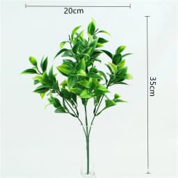 YO CHO Artificial Plastic Plants for Home Garden Decoration Fern Grass Wedding Wall Outdoor Decor Green Leaf Artificial Flowers