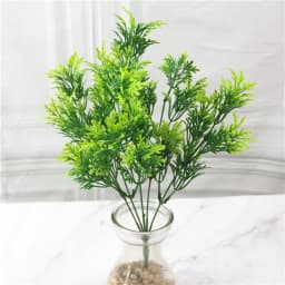 YO CHO Artificial Plastic Plants for Home Garden Decoration Fern Grass Wedding Wall Outdoor Decor Green Leaf Artificial Flowers