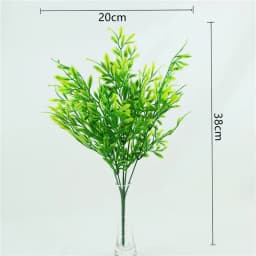 YO CHO Artificial Plastic Plants for Home Garden Decoration Fern Grass Wedding Wall Outdoor Decor Green Leaf Artificial Flowers