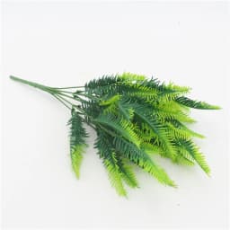 YO CHO Artificial Plastic Plants for Home Garden Decoration Fern Grass Wedding Wall Outdoor Decor Green Leaf Artificial Flowers