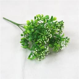 YO CHO Artificial Plastic Plants for Home Garden Decoration Fern Grass Wedding Wall Outdoor Decor Green Leaf Artificial Flowers