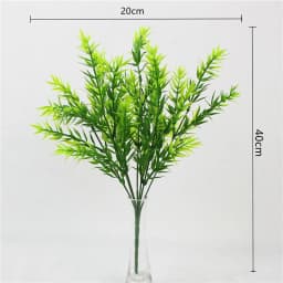YO CHO Artificial Plastic Plants for Home Garden Decoration Fern Grass Wedding Wall Outdoor Decor Green Leaf Artificial Flowers