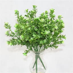 YO CHO Artificial Plastic Plants for Home Garden Decoration Fern Grass Wedding Wall Outdoor Decor Green Leaf Artificial Flowers