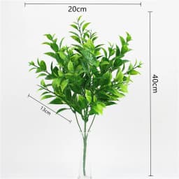 YO CHO Artificial Plastic Plants for Home Garden Decoration Fern Grass Wedding Wall Outdoor Decor Green Leaf Artificial Flowers