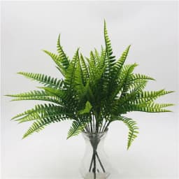 YO CHO Artificial Plastic Plants for Home Garden Decoration Fern Grass Wedding Wall Outdoor Decor Green Leaf Artificial Flowers