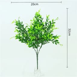 YO CHO Artificial Plastic Plants for Home Garden Decoration Fern Grass Wedding Wall Outdoor Decor Green Leaf Artificial Flowers