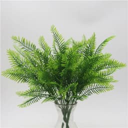 YO CHO Artificial Plastic Plants for Home Garden Decoration Fern Grass Wedding Wall Outdoor Decor Green Leaf Artificial Flowers