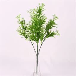 YO CHO Artificial Plastic Plants for Home Garden Decoration Fern Grass Wedding Wall Outdoor Decor Green Leaf Artificial Flowers