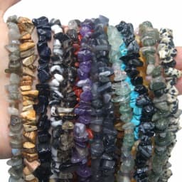 Natural Stone 5-8MM Irregular Shape Freeform Chip Bead Pink Quartz Amethysts Agates Lapis Lazuli For Jewelry Making DIY Bracelet