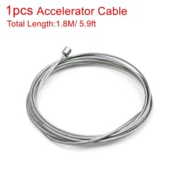 X Autohaux Universal 1.8m Length Metal Clutch Line Cable Wire Brake Accelerator Cable Wire for Motorcycle Scooter Accessories