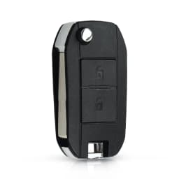 KEYYOU Modified Flip Folding Car Key Shell For Peugeot 307 107 207 407 Citroen C2 C3 Xsara Remote 2 Button Key Case HU83 Blade