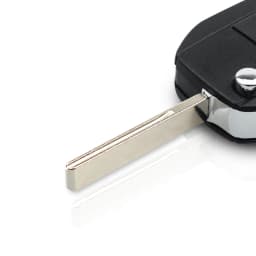 KEYYOU Modified Flip Folding Car Key Shell For Peugeot 307 107 207 407 Citroen C2 C3 Xsara Remote 2 Button Key Case HU83 Blade
