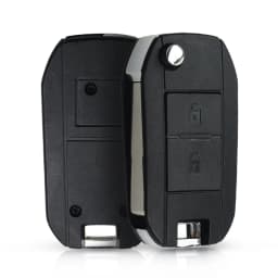 KEYYOU Modified Flip Folding Car Key Shell For Peugeot 307 107 207 407 Citroen C2 C3 Xsara Remote 2 Button Key Case HU83 Blade