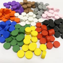 100Pcs Diameter 10*5MM Pawn Wooden Disk Game Pieces Colorful Circle Chips Pawn/Chess For Games Accessories