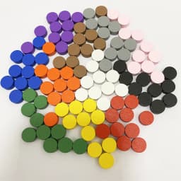 100Pcs Diameter 10*5MM Pawn Wooden Disk Game Pieces Colorful Circle Chips Pawn/Chess For Games Accessories