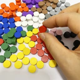 100Pcs Diameter 10*5MM Pawn Wooden Disk Game Pieces Colorful Circle Chips Pawn/Chess For Games Accessories