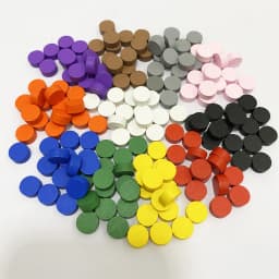 100Pcs Diameter 10*5MM Pawn Wooden Disk Game Pieces Colorful Circle Chips Pawn/Chess For Games Accessories
