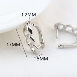 (2258)6PCS 20x12.5MM Hole 2MM 24K Gold Color Brass Stud Pins Earrings Clasps High Quality DIY Jewelry Making Findings