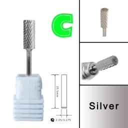 RolinStar 5.35 Small Barrel Silver Steel Carbide Nail Drill Bits Milling Cutter German Accessories