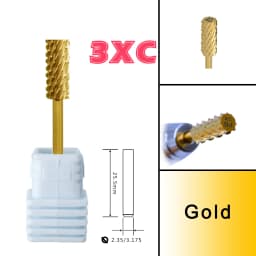 RolinStar 5.35 Small Barrel Silver Steel Carbide Nail Drill Bits Milling Cutter German Accessories