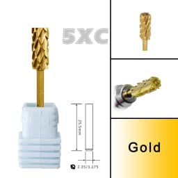RolinStar 5.35 Small Barrel Silver Steel Carbide Nail Drill Bits Milling Cutter German Accessories