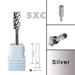 RolinStar 5.35 Small Barrel Silver Steel Carbide Nail Drill Bits Milling Cutter German Accessories
