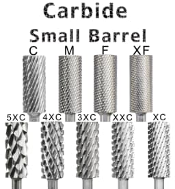 RolinStar 5.35 Small Barrel Silver Steel Carbide Nail Drill Bits Milling Cutter German Accessories