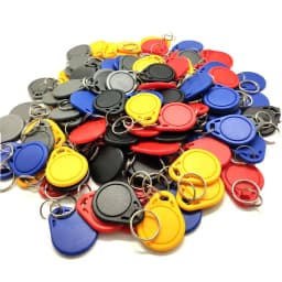 100pcs/Lot 13.56MHz Writable UID Rewritable Block 0 RFID Tag Key Fob for Clone 13.56MHz Card Tags Copy RFID Cards