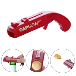 1PCS Cap Gun Funny Beer Bottle Cap Launcher Kitchen Tools Bottle Opener Shoot Cap 5 Meter Home Bar Party Game Gadgets Cool